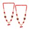 2PC Idol Mala 12 Inch God Goddess Haar Mala Indian Garland Jaimala Makhmali Bhagwan Haar Idol Pooja Item Garland for Photo Frame God Shringar Reusable Satin Mala Temple Decor
